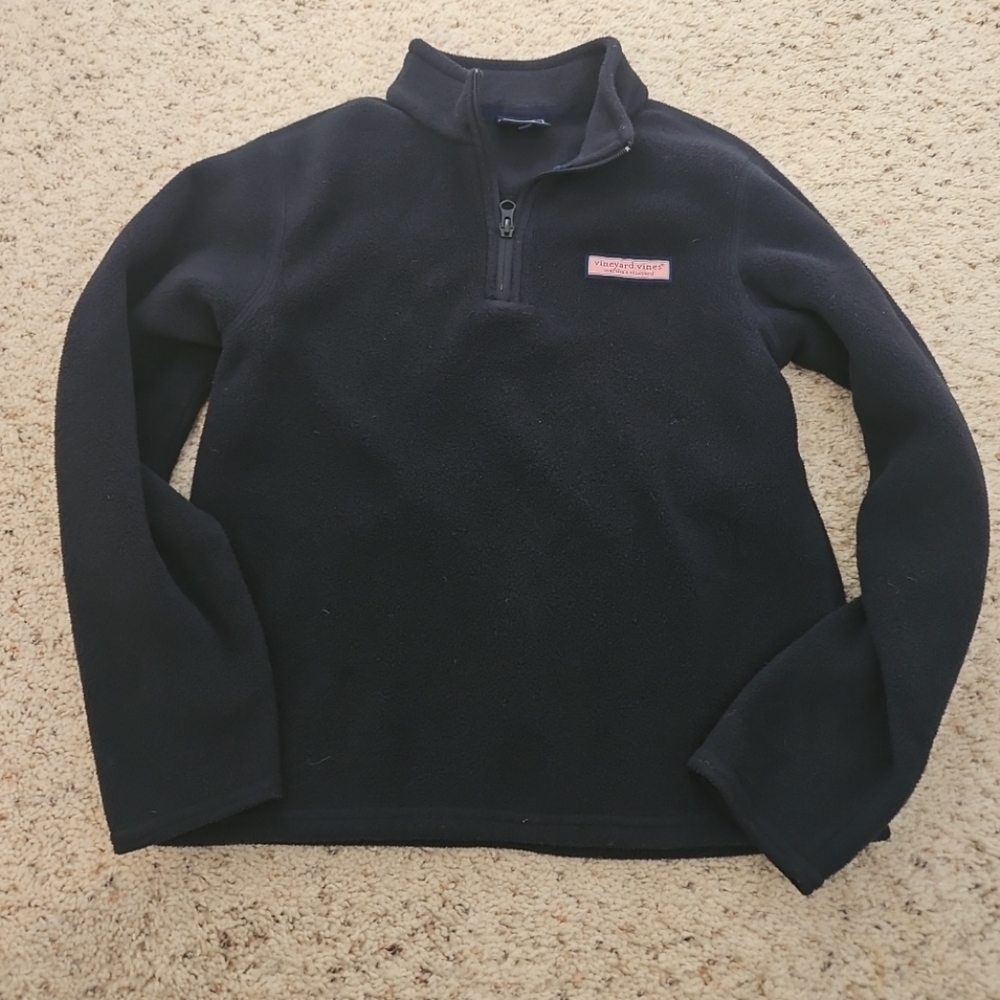 Vineyard Vines Martha's Vineyard Youth Medium Fleece Jacket 1/4 Zip Pullover